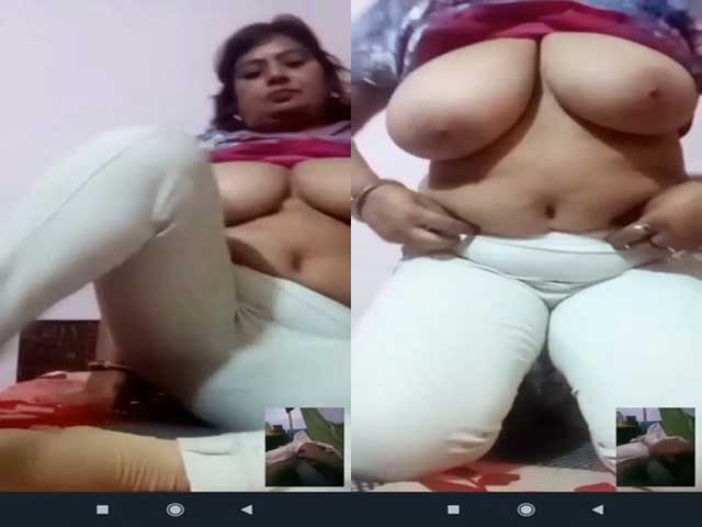 Mature indian housewife showing big boobies