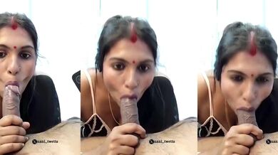 Bhojpuri horny aunty live telecast deep blowjob